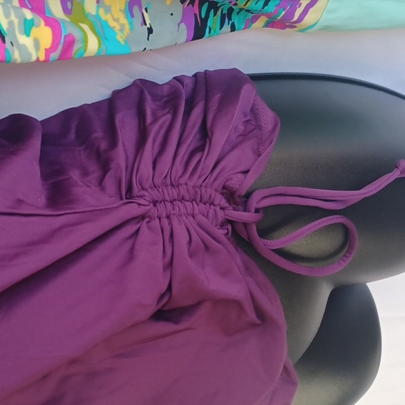 Reef Swim Pullover, purple & green, sz L - Picture 3 of 9